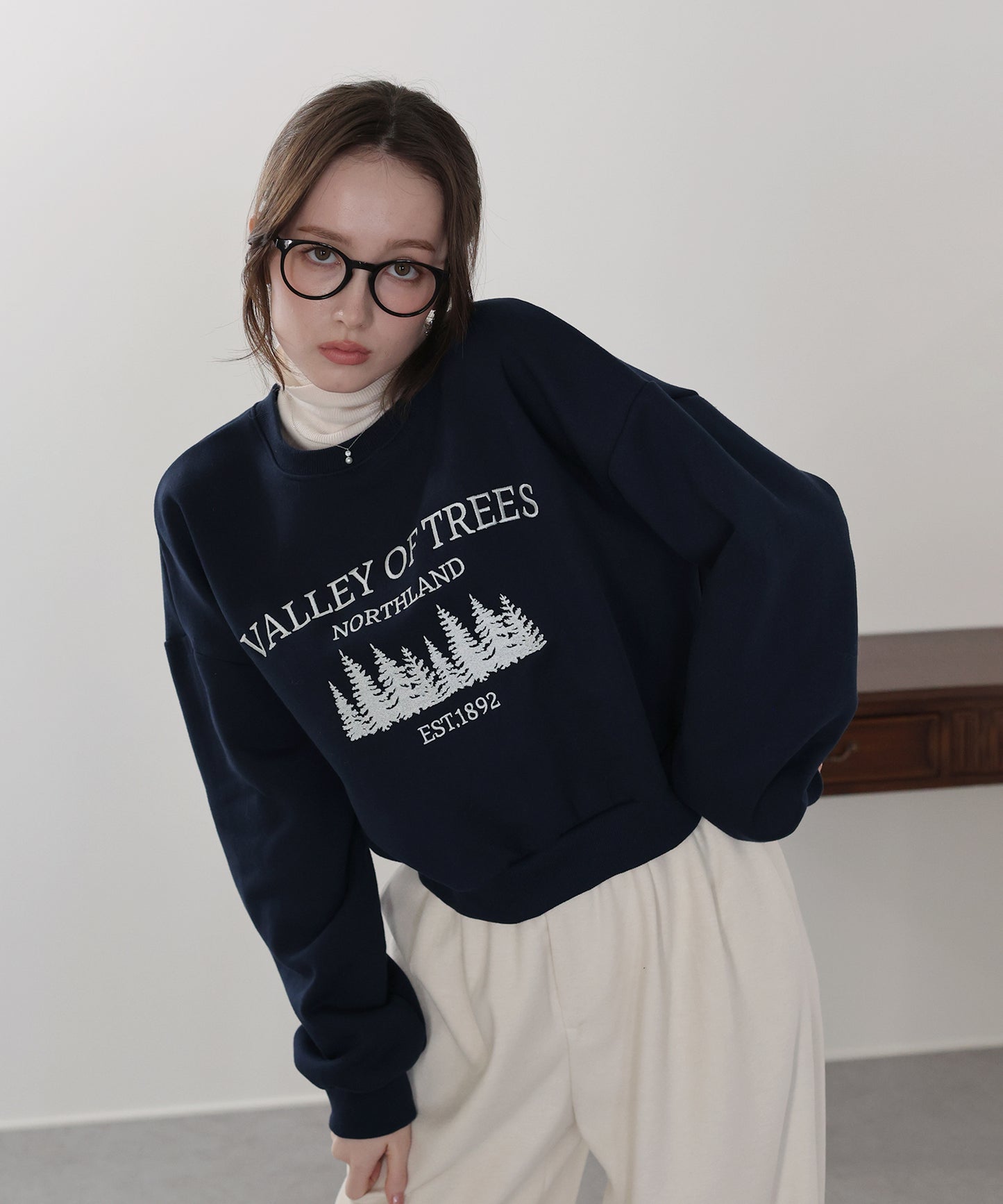 【早割5％OFF】裏起毛フォレスト刺繍スウェット