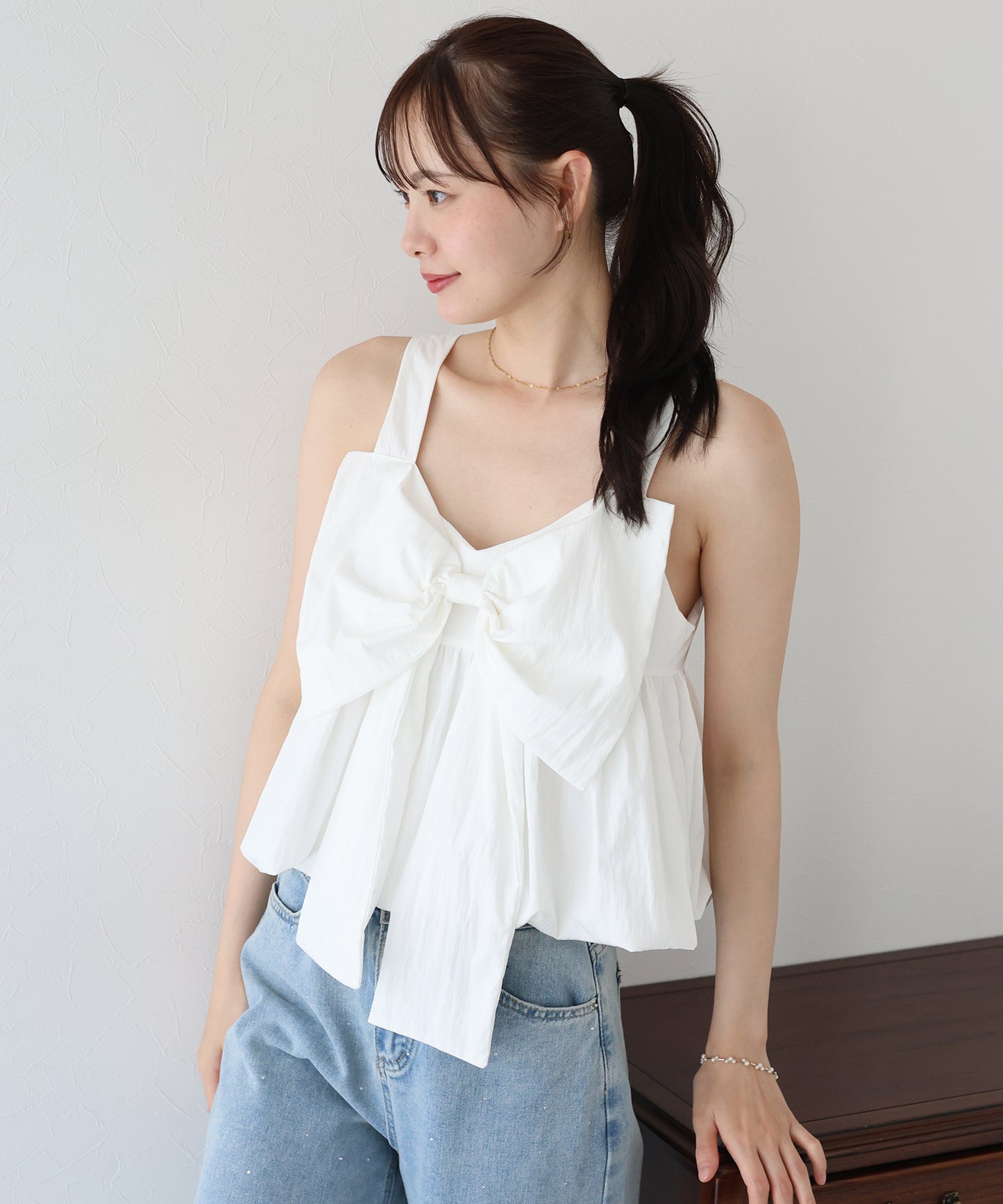 【TIME SALE】2WAYリボンバルーンビスチェ