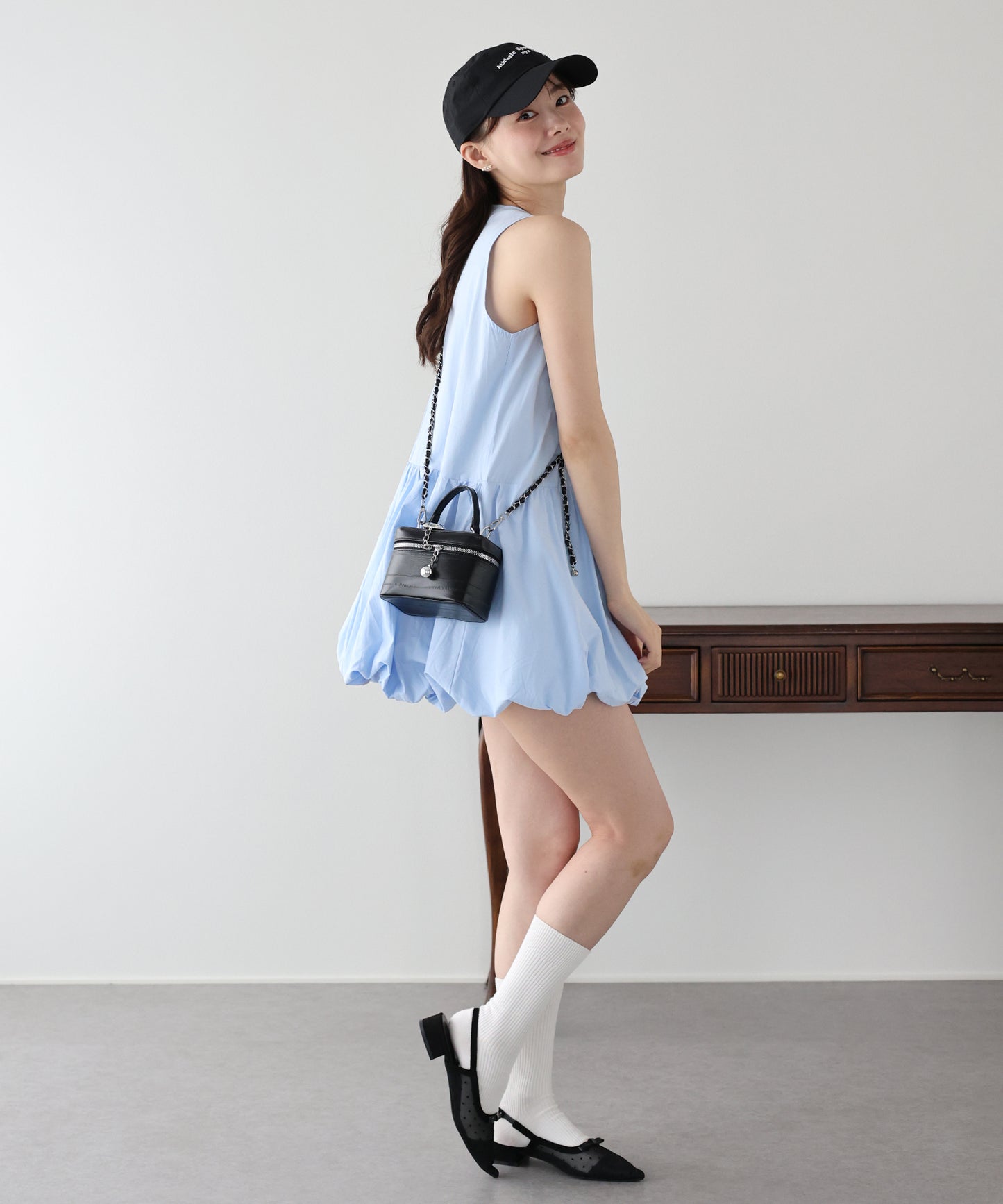 【早割5％OFF】バルーンミニワンピース