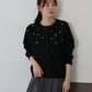 【早割5％OFF】パールビジューニットカーディガン