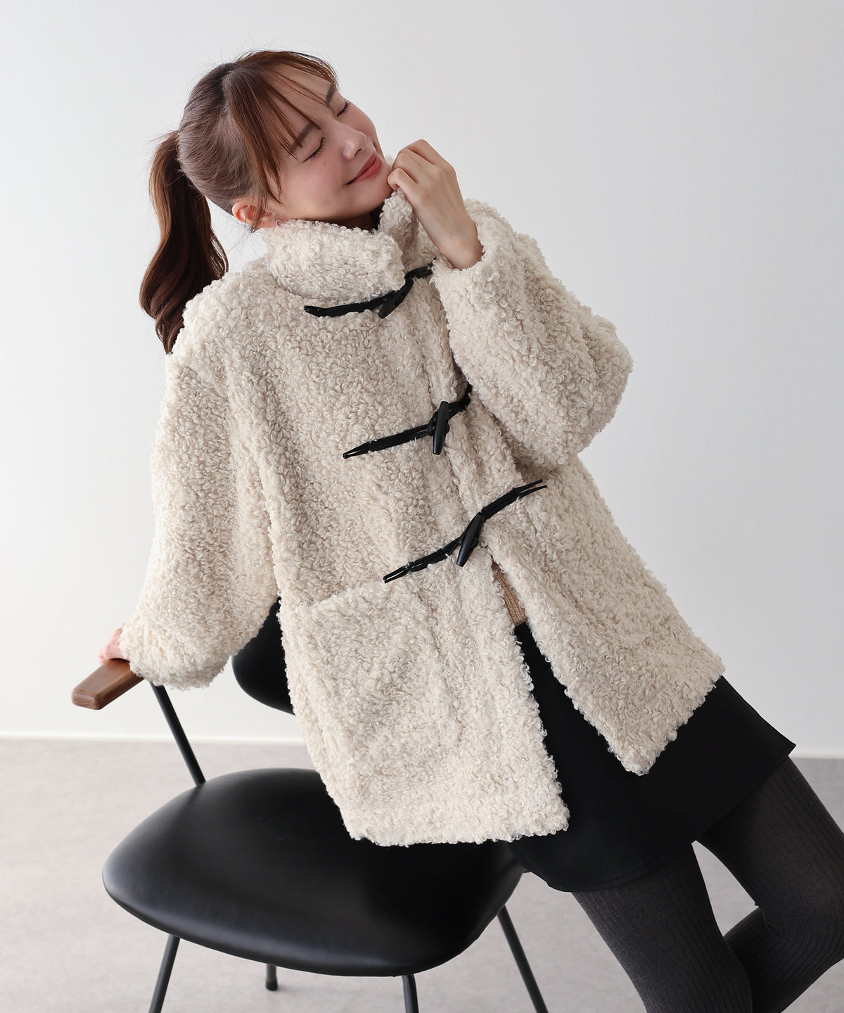 【早割5％OFF】プードルファーダッフルコート