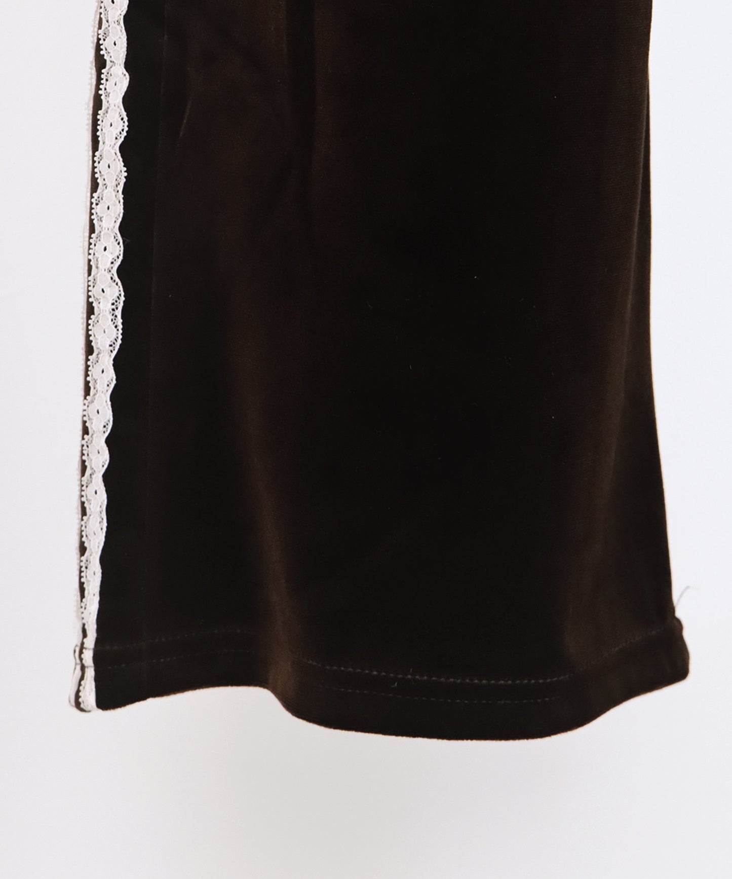 【早割5％OFF】サイドレースベロアパンツ