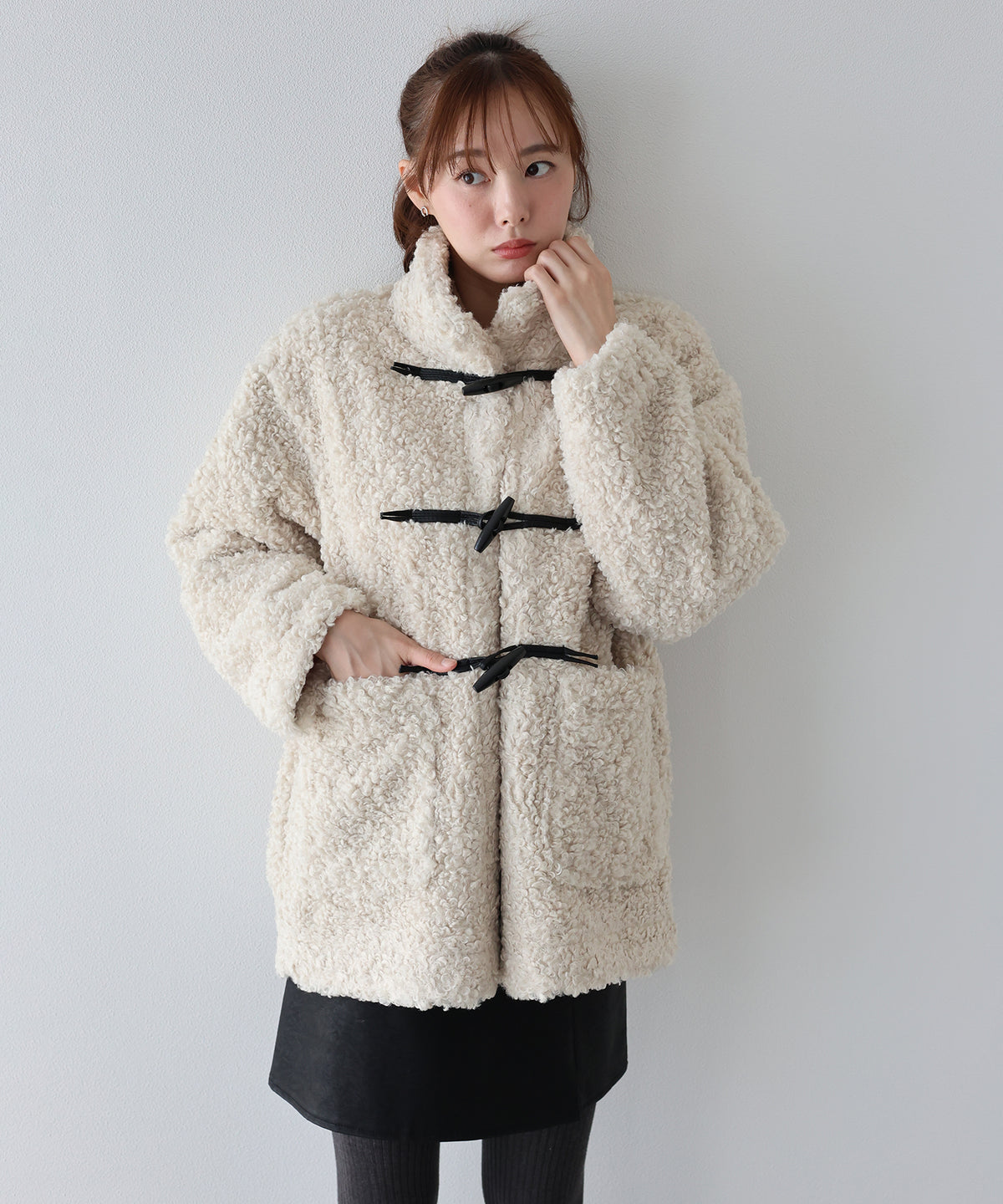 【早割5％OFF】プードルファーダッフルコート