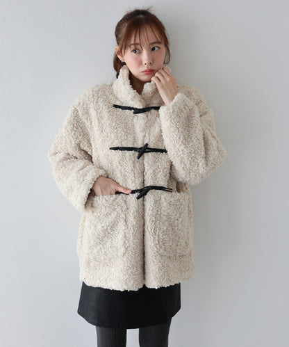 【早割5％OFF】プードルファーダッフルコート