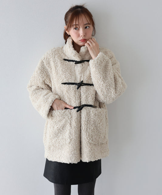 【早割5％OFF】プードルファーダッフルコート