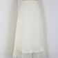 【早割5％OFF】レース切替サテンマーメイドスカート