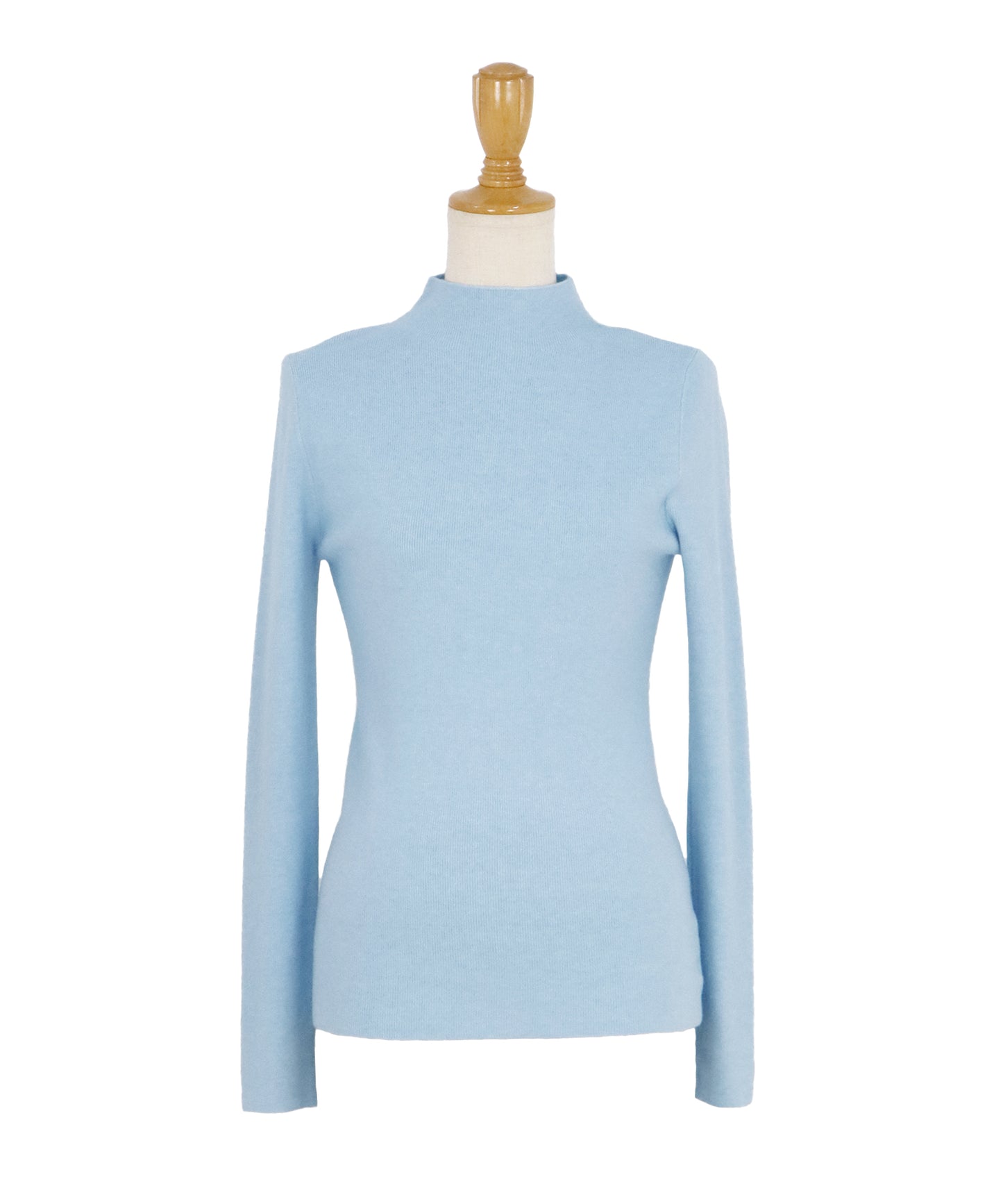 【TIME SALE】ウール混ベーシックハイネックニット