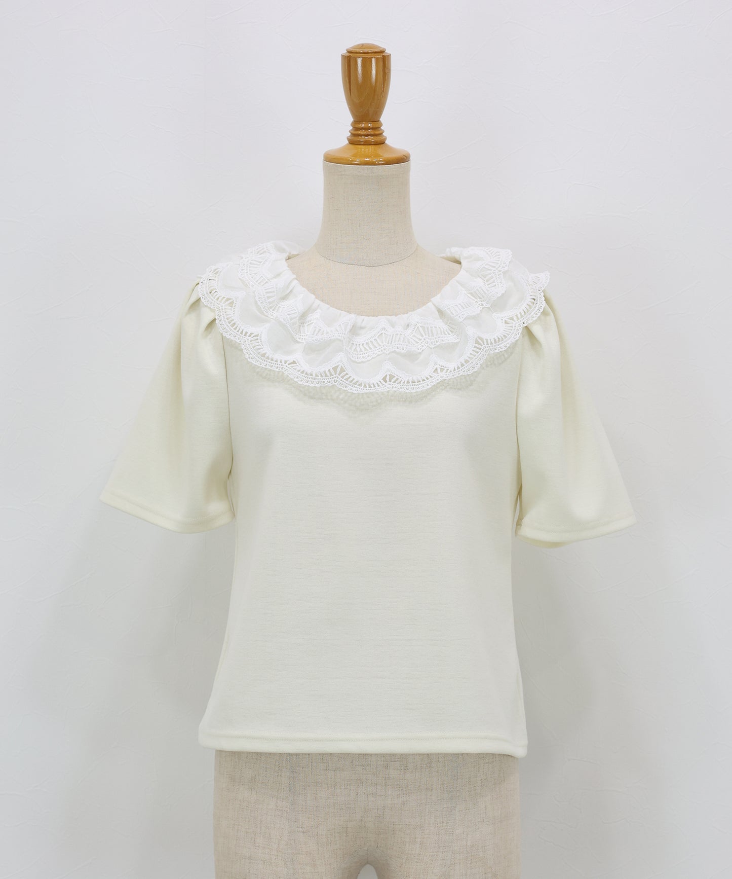 【早割5％OFF】エンブロイダリーレースカットソー【ネコポス】