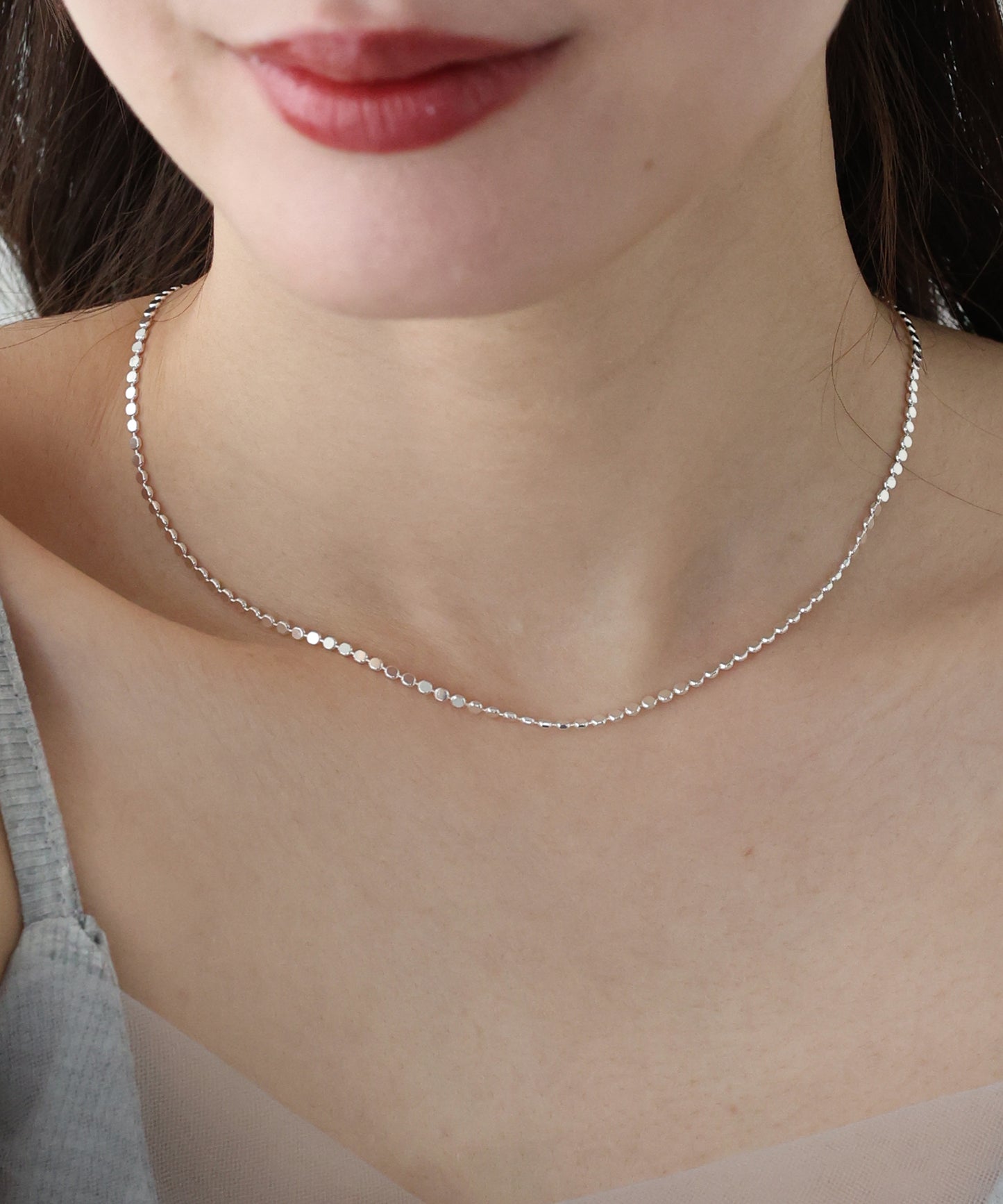 【早割5％OFF】プレートチェーンネックレス / ニッケルフリー【ネコポス】