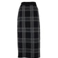 チェックニットタイトスカート