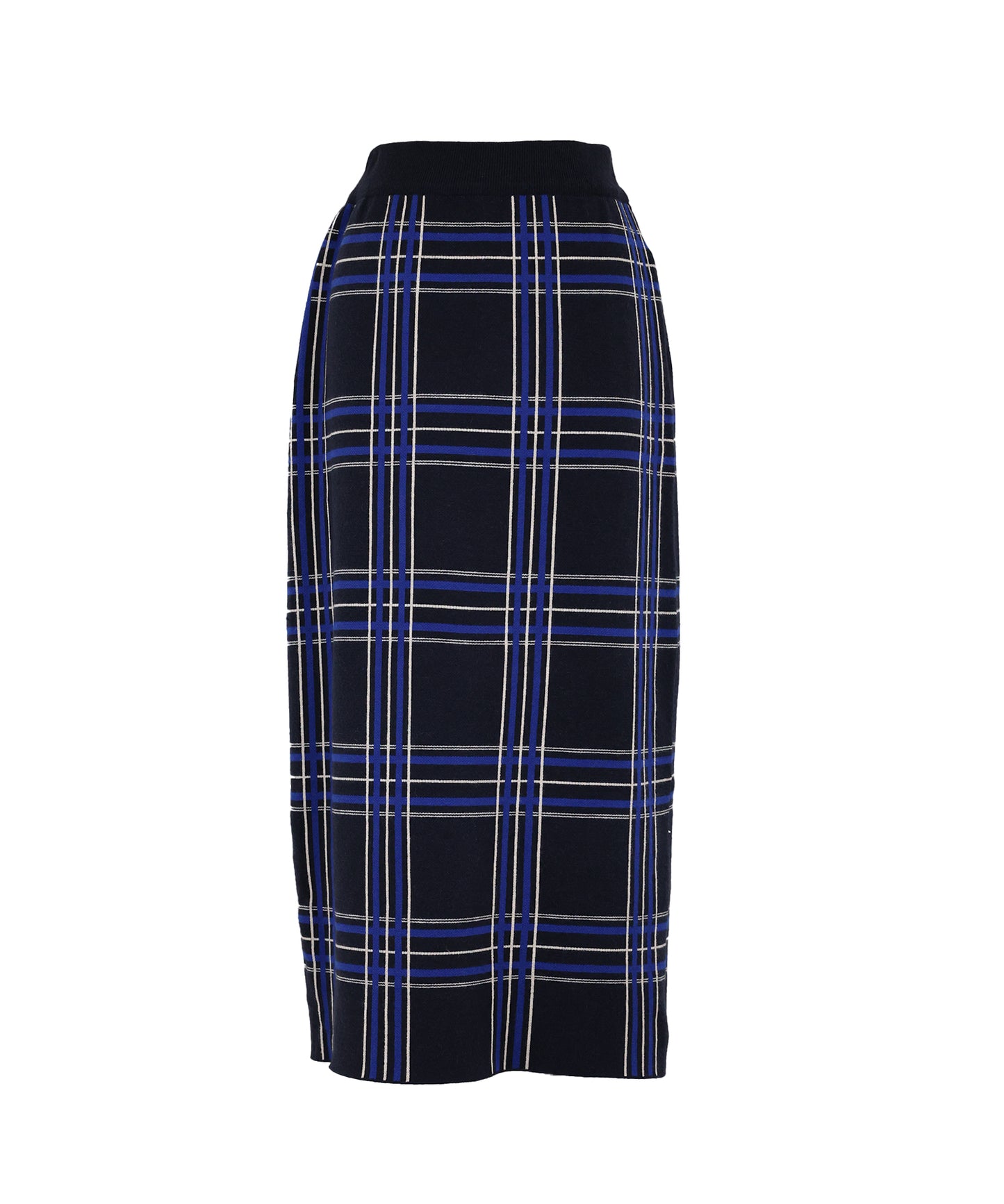 チェックニットタイトスカート