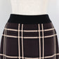 チェックニットタイトスカート