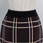チェックニットタイトスカート