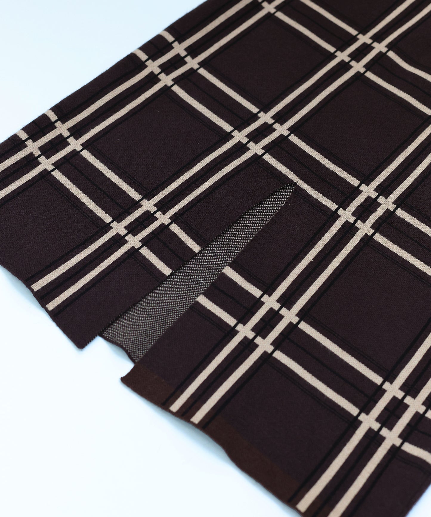 チェックニットタイトスカート