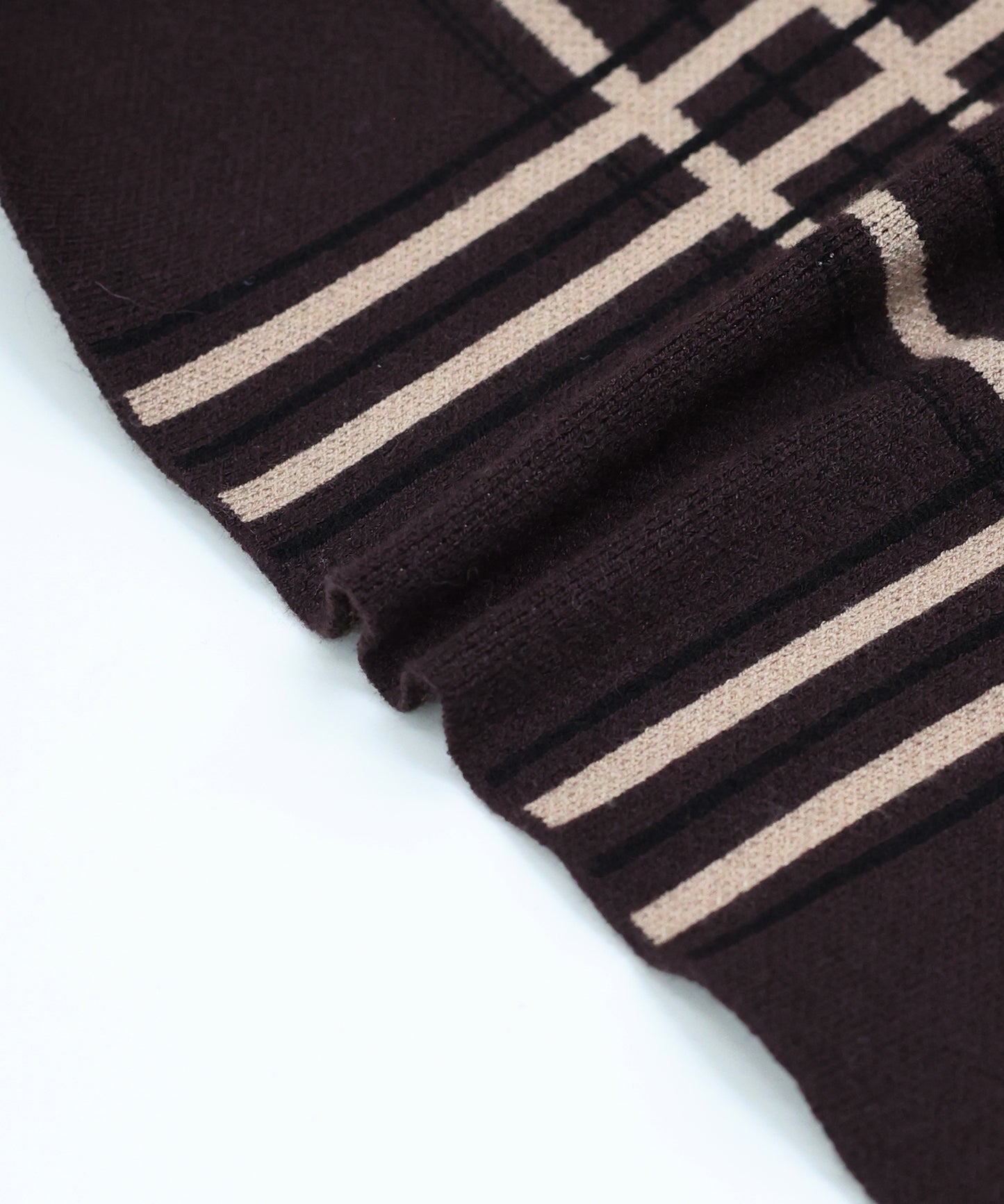 チェックニットタイトスカート