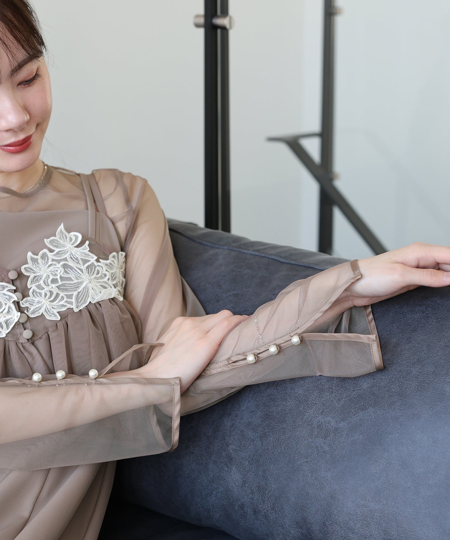 【早割5％OFF】レースビスチェセットドレス 3点セット