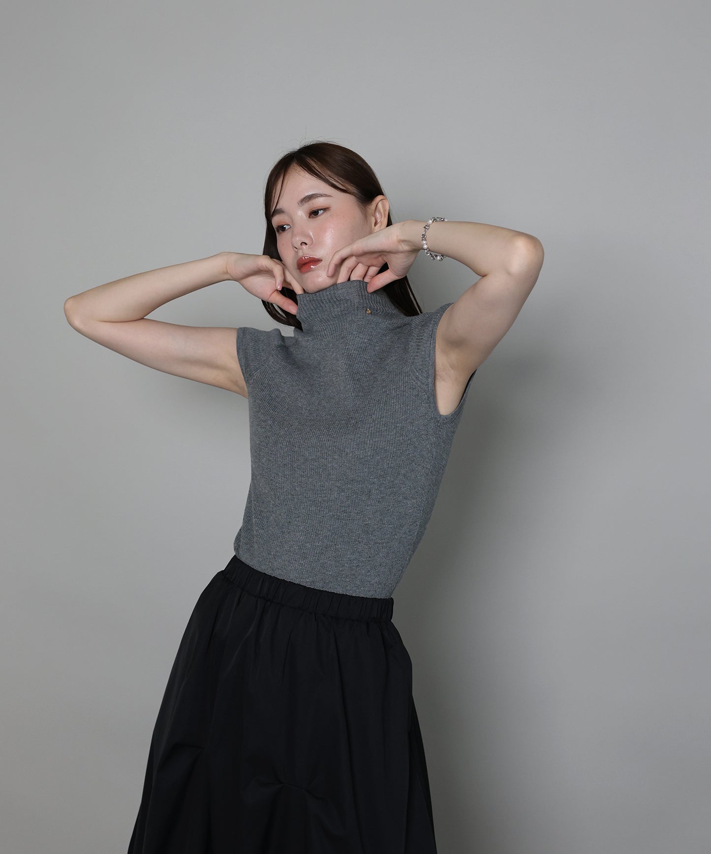 【早割5％OFF】ウール混フレンチスリーブニット【ネコポス】[ J by blue ]