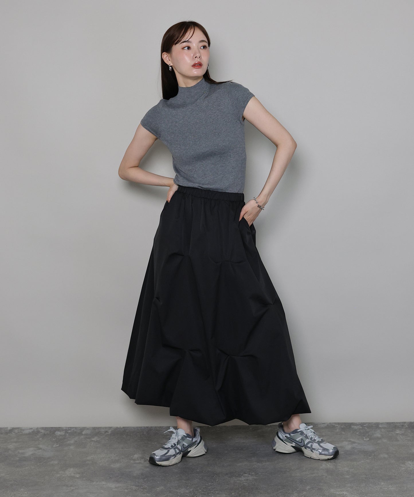 【早割5％OFF】ランダムタックバルーンスカート[J by blue]