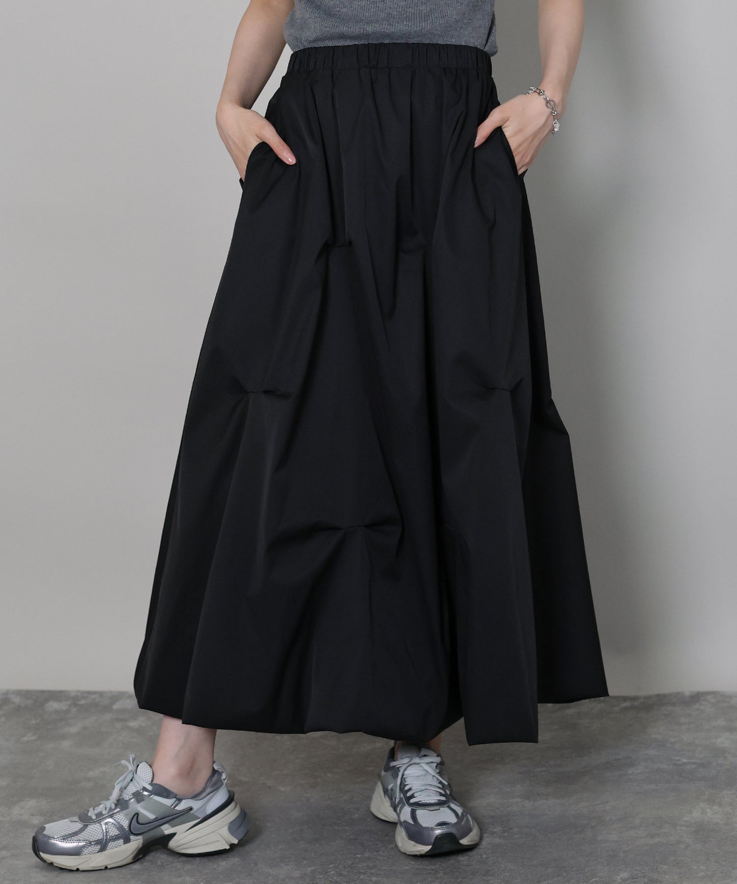 【早割5％OFF】ランダムタックバルーンスカート[J by blue]