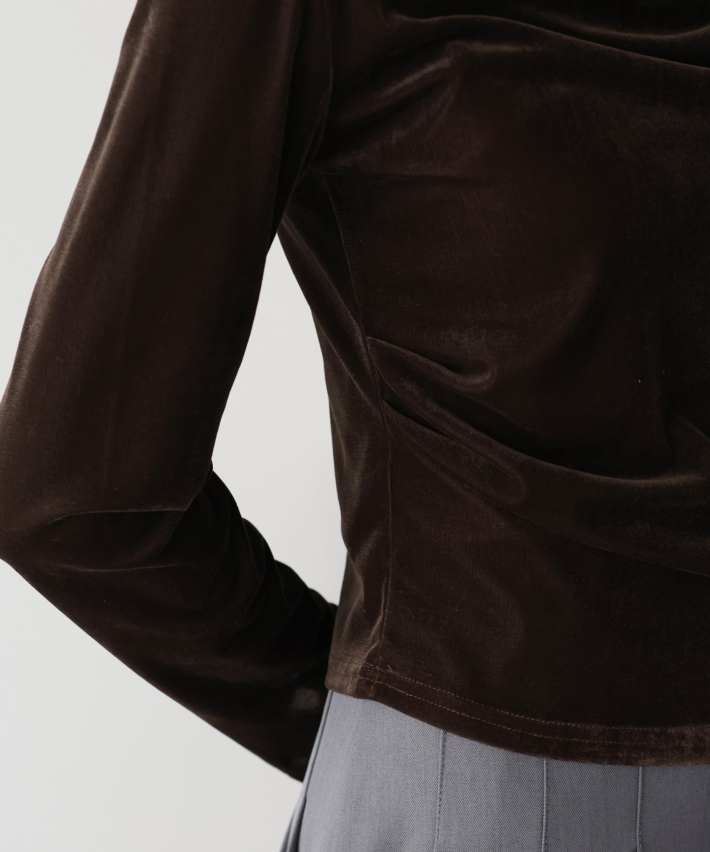 ベロアドレープネックトップス【ネコポス】