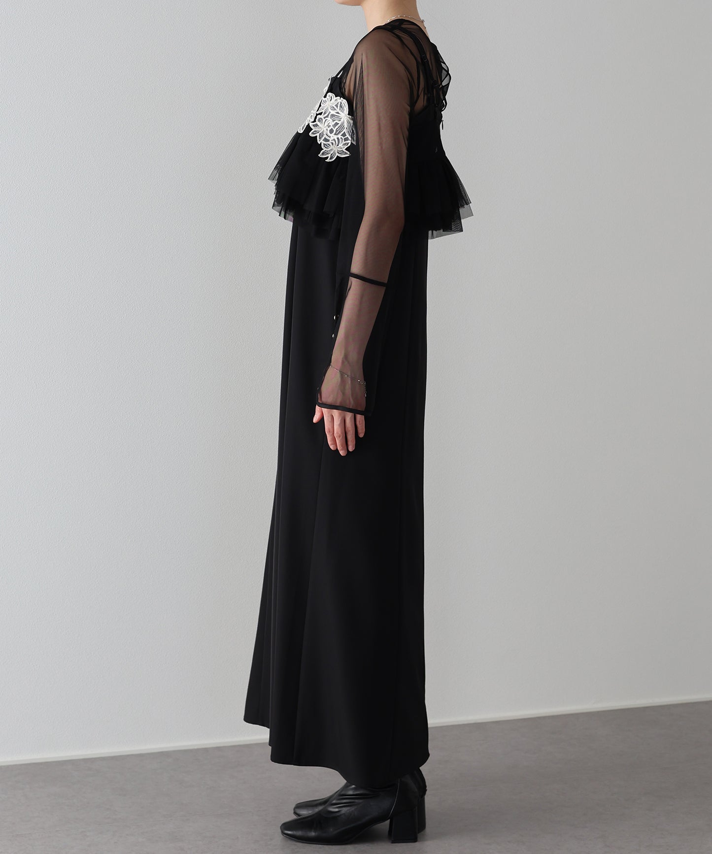 【早割5％OFF】レースビスチェセットドレス 3点セット