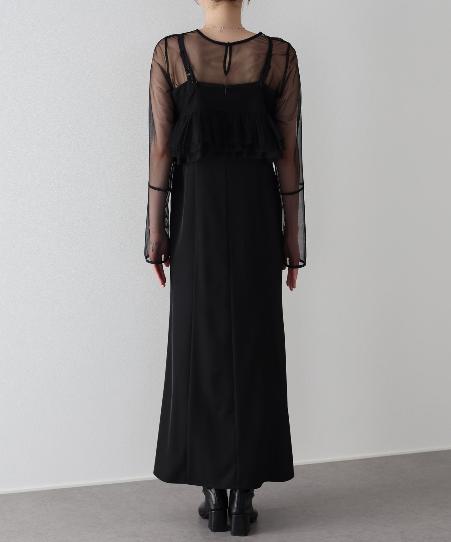 【早割5％OFF】レースビスチェセットドレス 3点セット