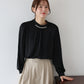 【早割5％OFF】パール＆ビジュー付きスタンドカラーブラウス【ネコポス】