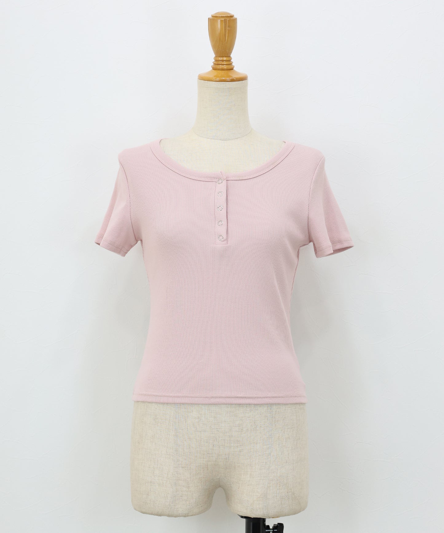 ヘンリーネック半袖Tシャツ【ネコポス】