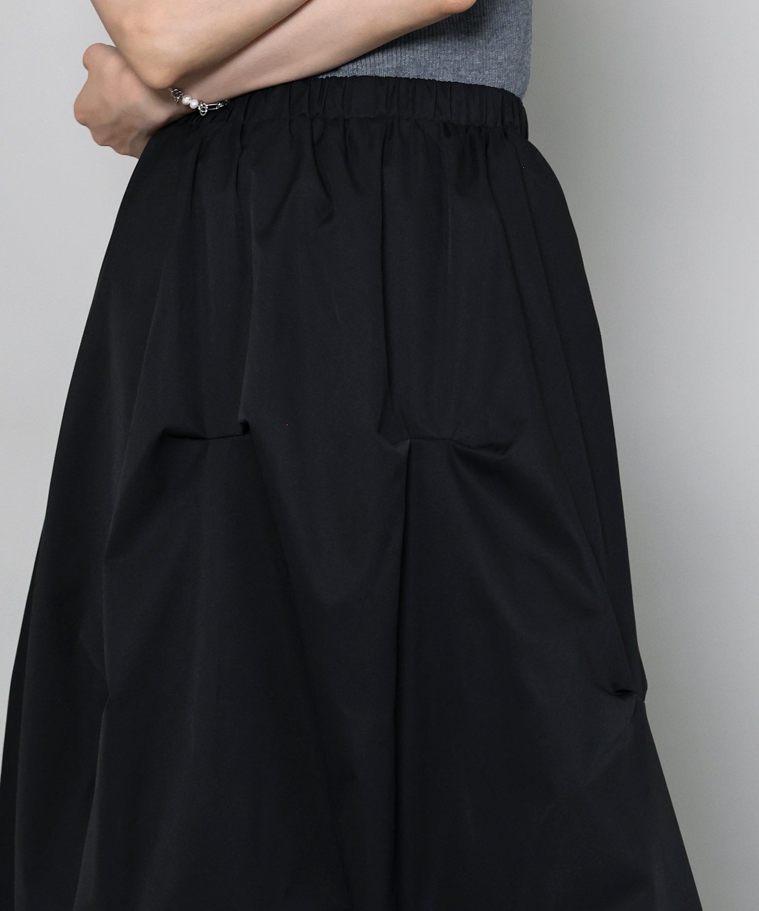 ランダムタックバルーンスカート ランダムタックバルーンスカート（スカート）｜dazzlin