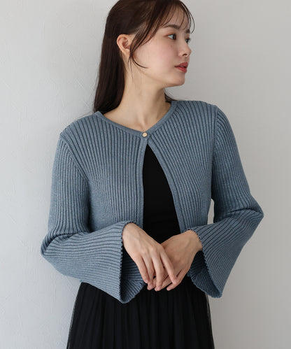 【SALE】2WAYラメニットカーディガン