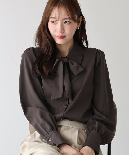 ボウタイリボンブラウス【ネコポス】