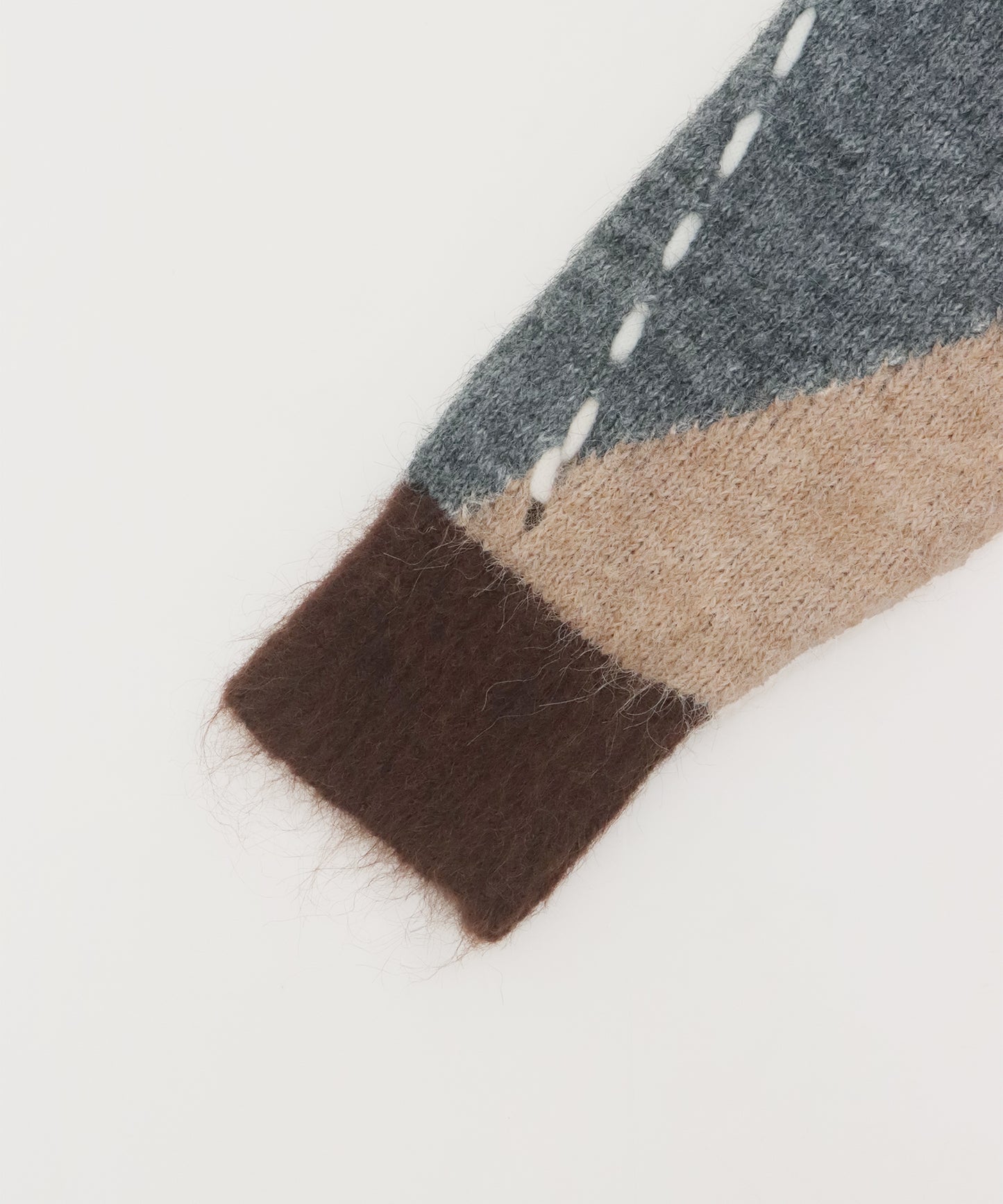 アーガイル柄ルーズニット