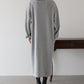 ハーフジップスウェットワンピース