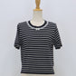 【SALE】レースリボンボーダーニット