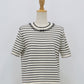 【SALE】レースリボンボーダーニット