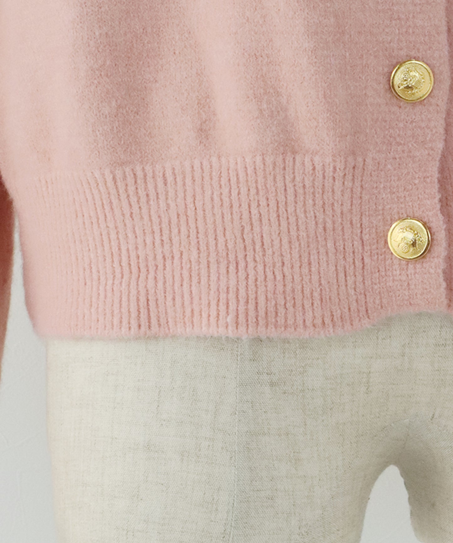 【早割5％OFF】金ボタンクルーネックカーディガン