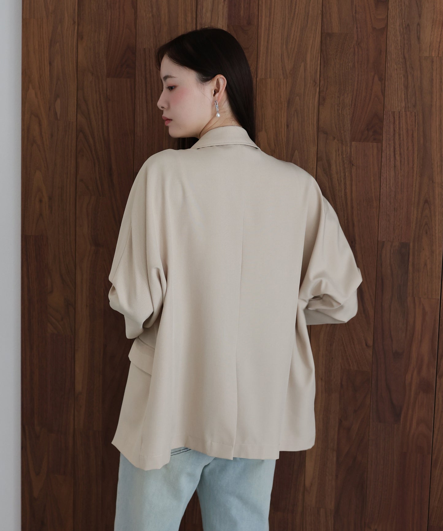 【早割5％OFF】リネンライクシャツジャケット