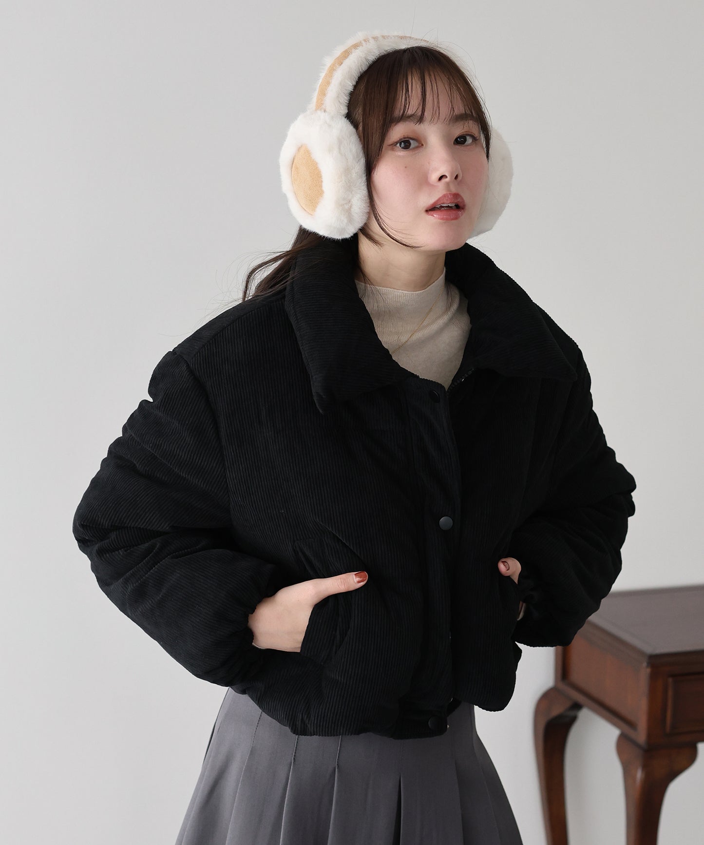 コーデュロイダウンジャケット