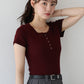 【TIME SALE】ヘンリーネック半袖Tシャツ【ネコポス】