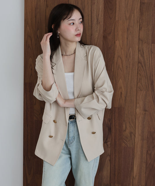 【早割5％OFF】リネンライクシャツジャケット