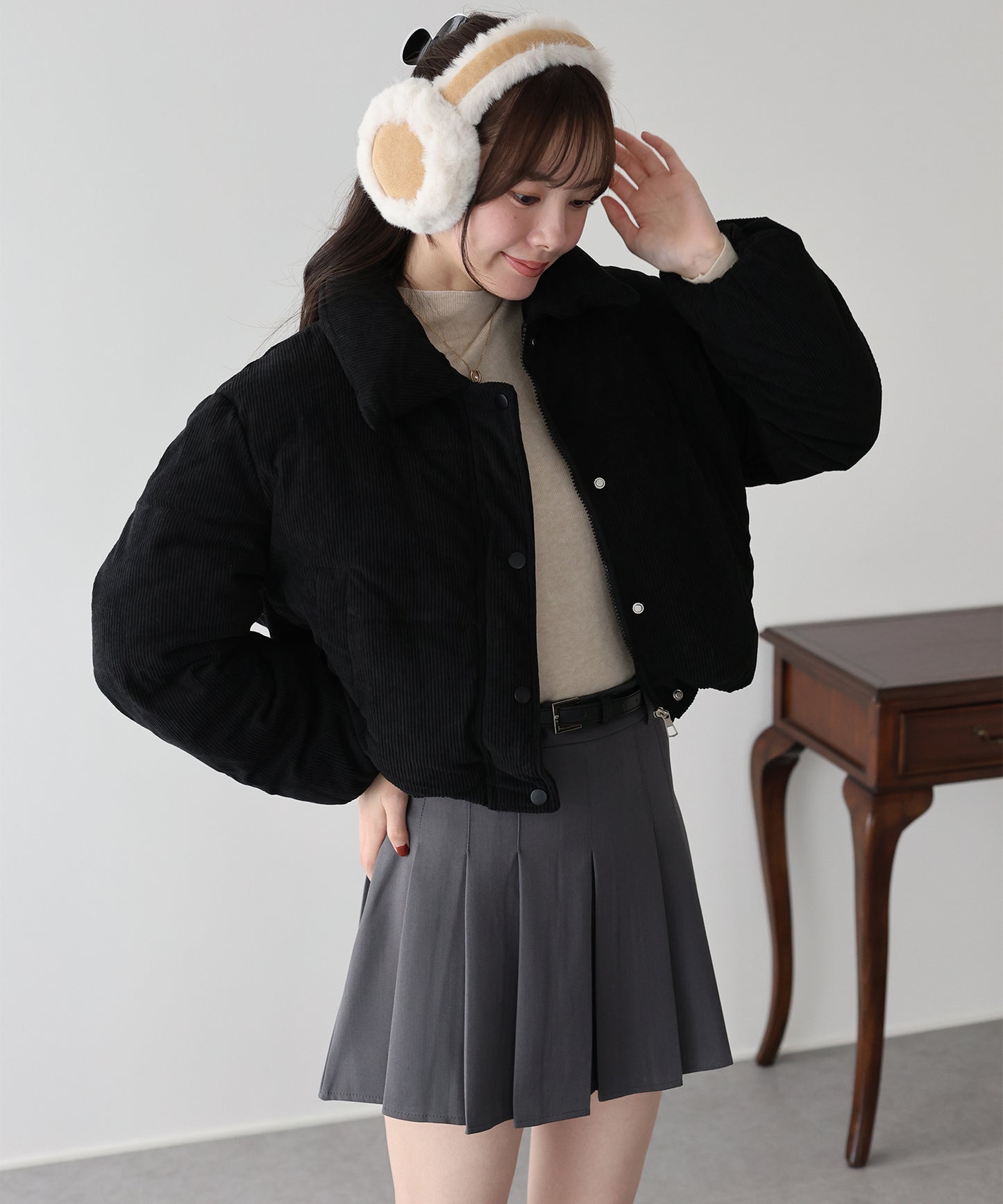 コーデュロイダウンジャケット