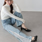 【早割5％OFF】《2サイズ展開》パールレースドッキングデニム