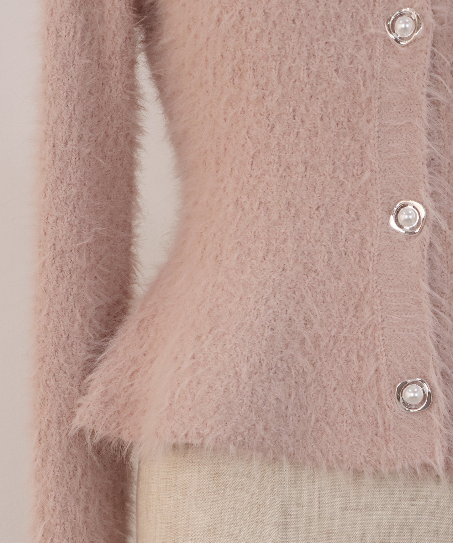 【早割5％OFF】シャギーペプラムカーディガン