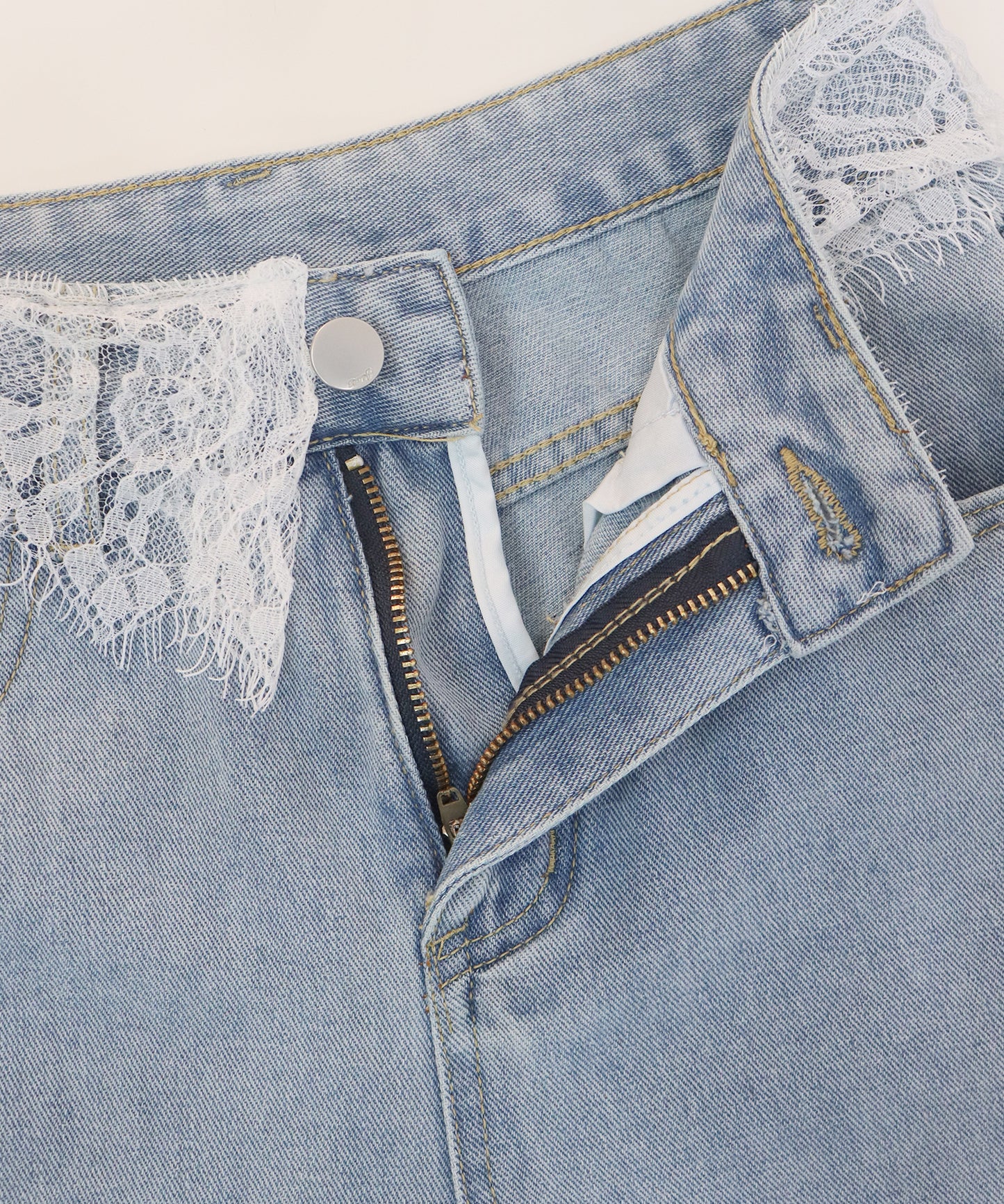 【早割5％OFF】ウエストレースデニムパンツ