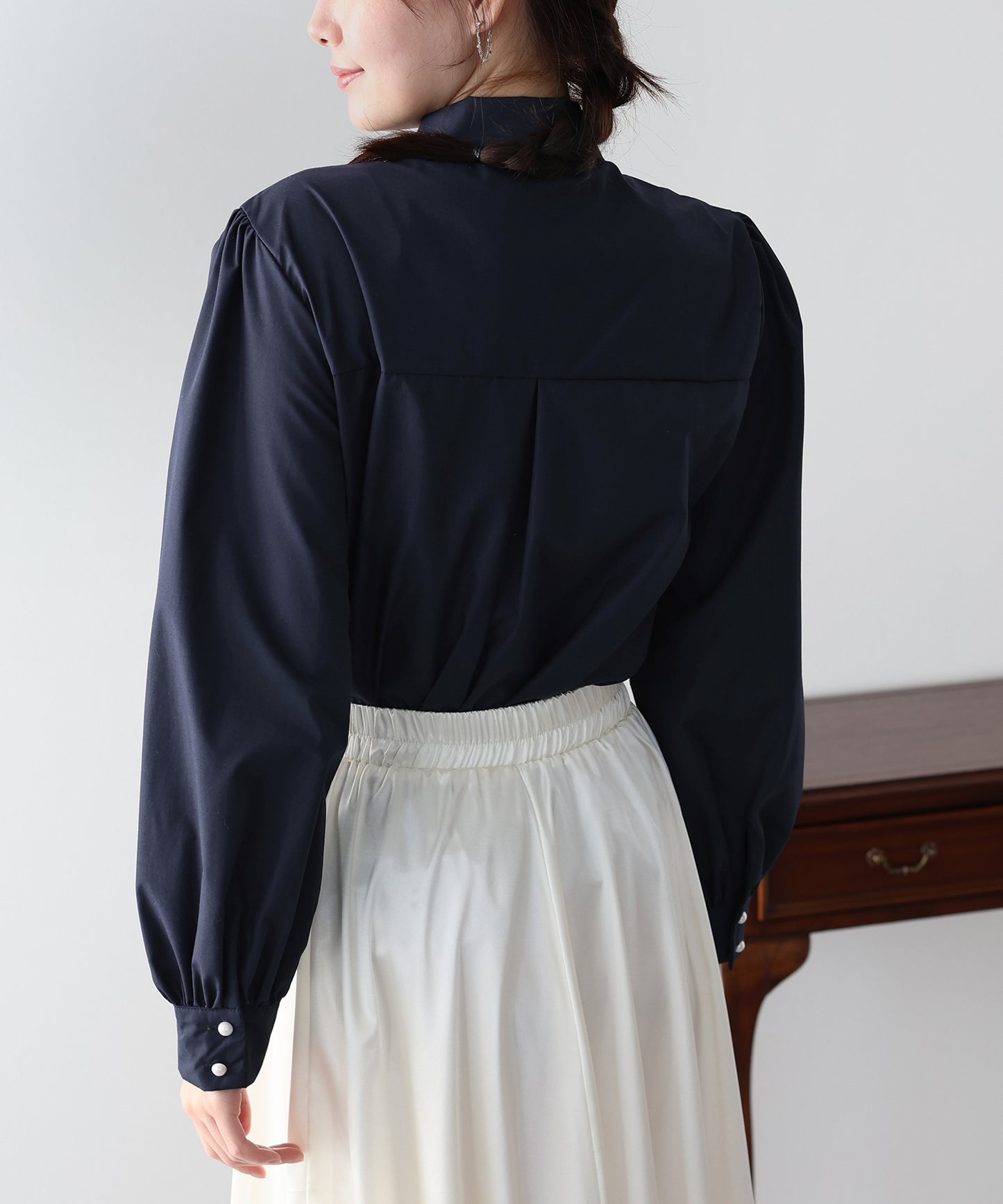 ビッグリボンボウタイブラウス【ネコポス】