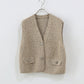 【早割5％OFF】ニュアンスボタンメランジニットベスト[ J by blue ]