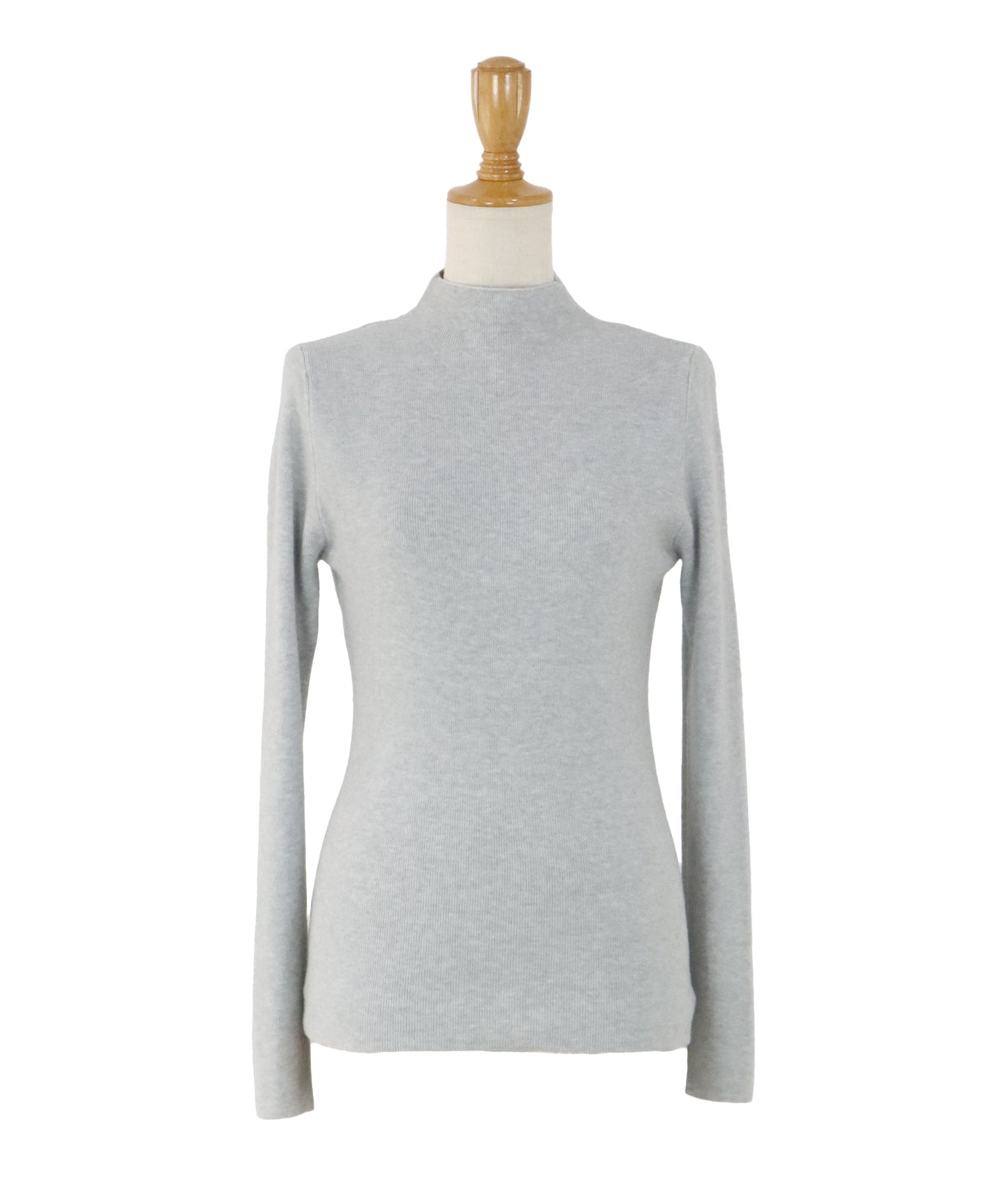 ウール混ベーシックハイネックニット