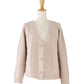 ビジューリボンボタンカーディガン