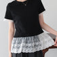 レースドッキングＴシャツ【メール便】