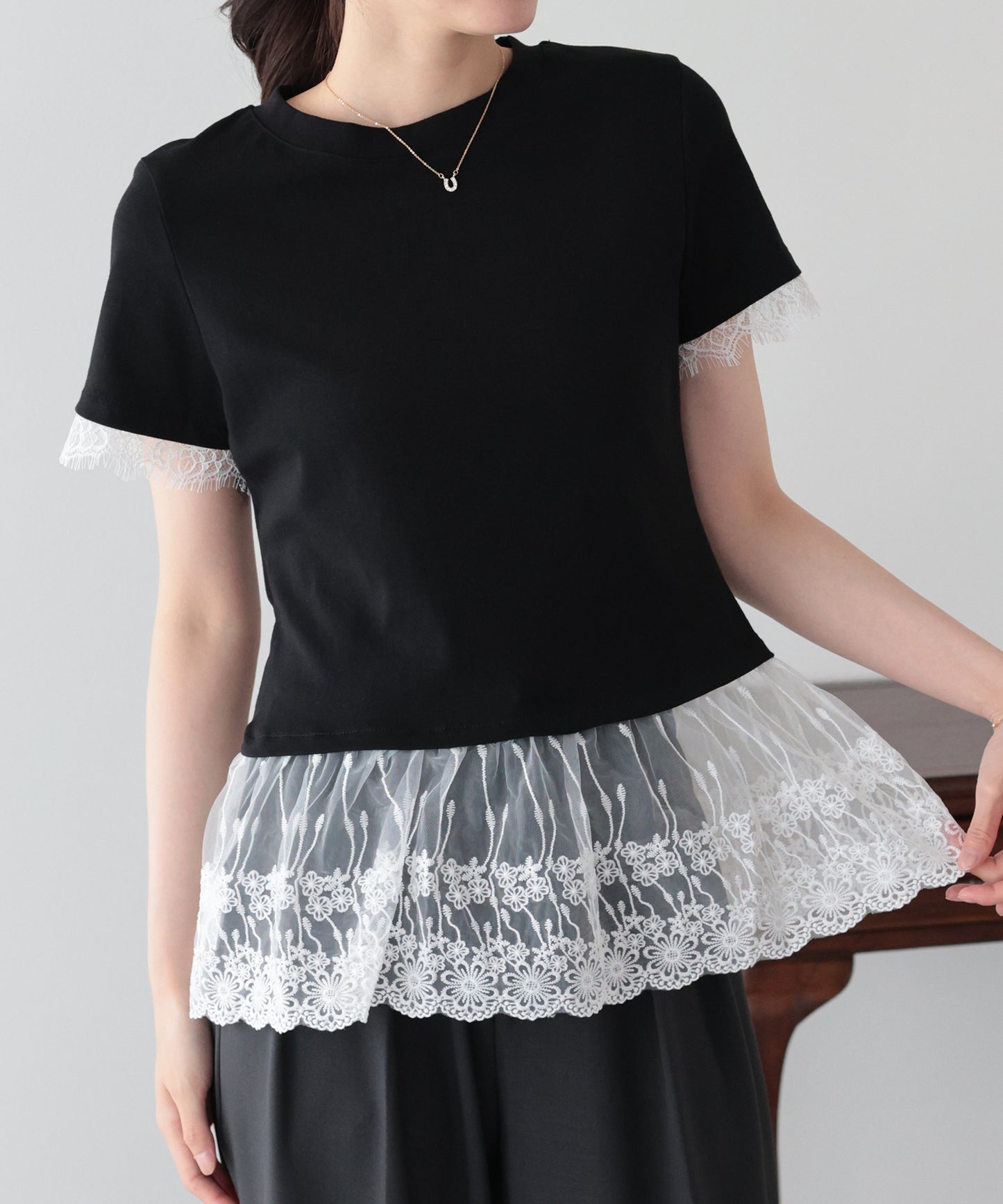 レースドッキングＴシャツ【メール便】
